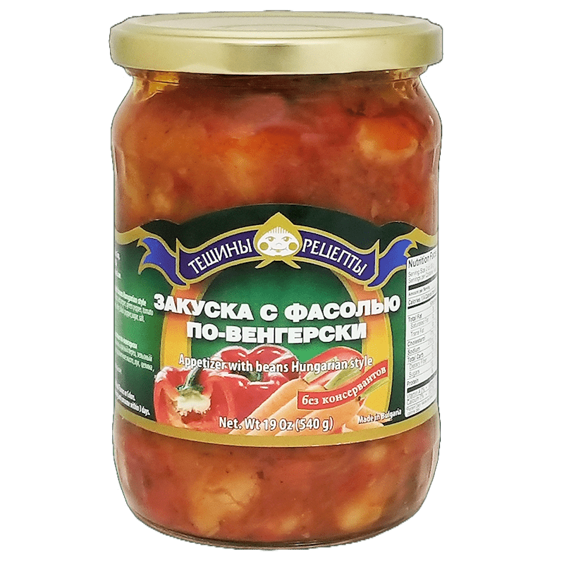 Tescheni Recepti SALAD APPETIZER WITH BEANS HUNGARIAN STYLE 540g. TR