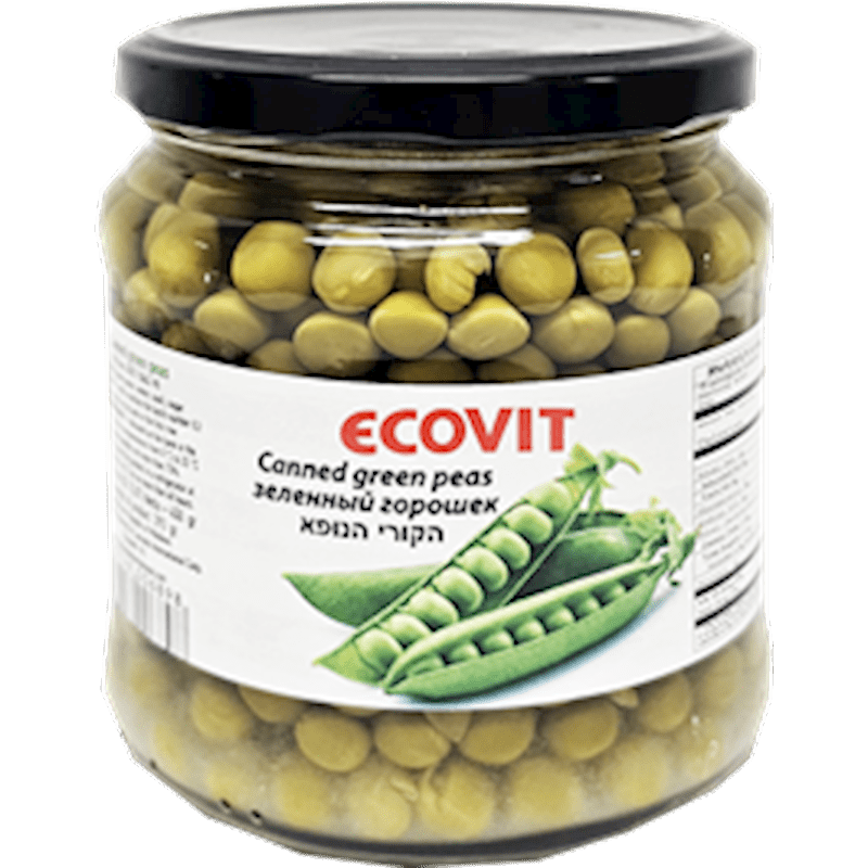 Ecovit Glass Green Peas 450 ml  Moldova