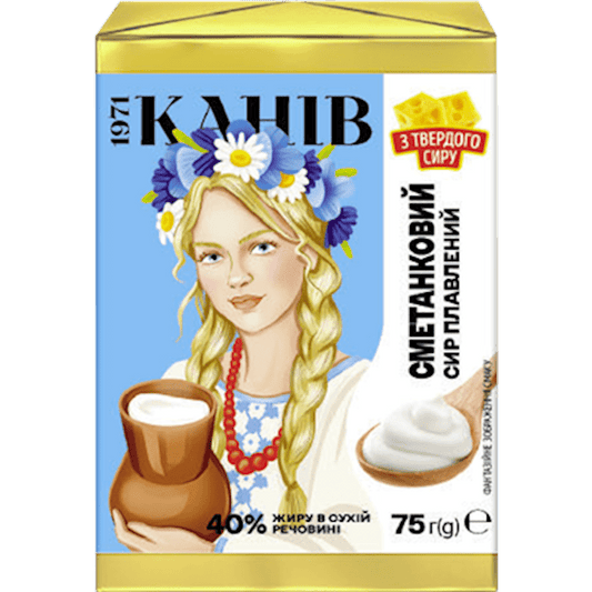 Kanev Block Smetankoviy 75 gr Processed Cheese