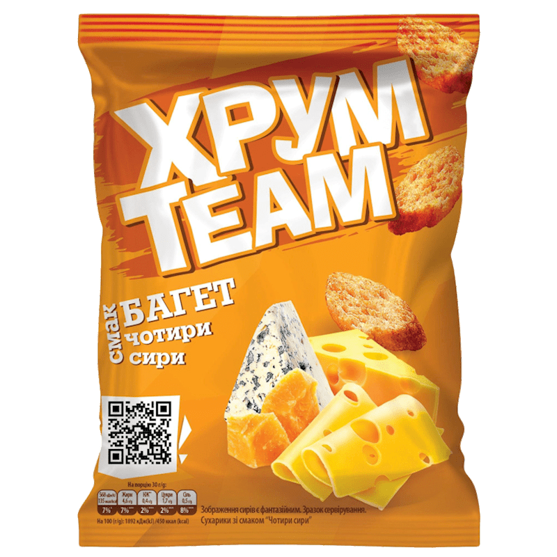 BAGET "FOUR CHEESE" FLAVOR 60G HRUMTEAM