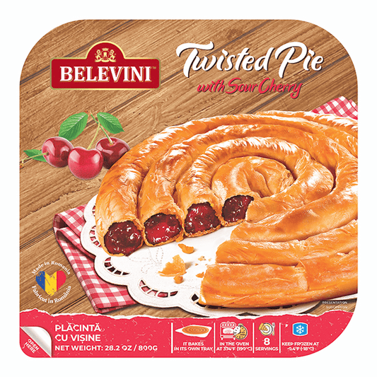 BELEVINI SPIRAL PIE w/ PITTED SOUR CHERRY 800g/12