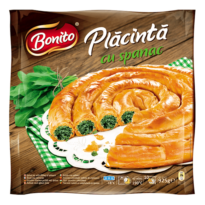 BONITO SPIRAL PIE w/ SPINACH 800g