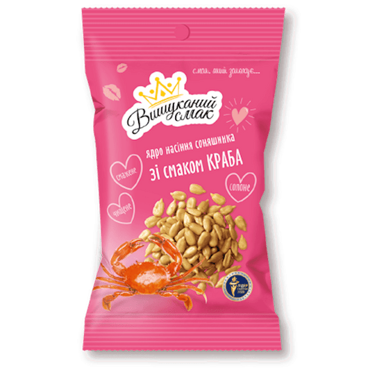 SUNFLOWER SEEDS KERNELS W/CRAB FLAVOR 80GR  VSMAK