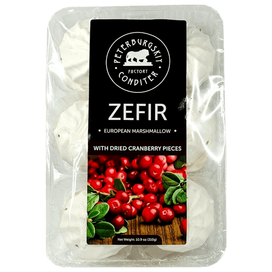 FACTORY ZEFIR ''DRIED CRANBERRY PIECES'' 310G PETERBURGSKIY CONDITER