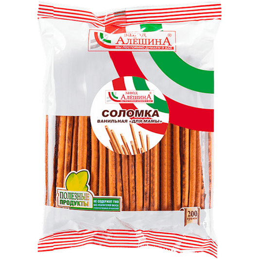 Bread Sticks 'Solomka' Vanilla 200 gr Aleshino