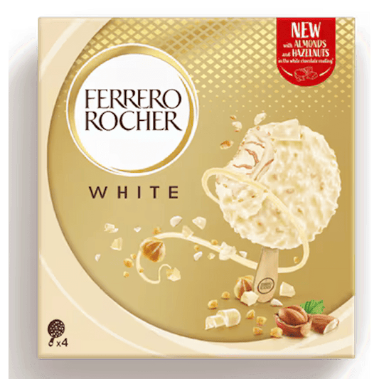 ICE CREAM "WHITE", EU, 4X50G FERRERO ROCHER