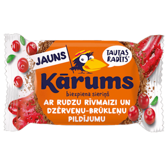 KARUMS CHEESE BAR "CRANBERRY & LINGONBERRY", LITHUANIA, 45G