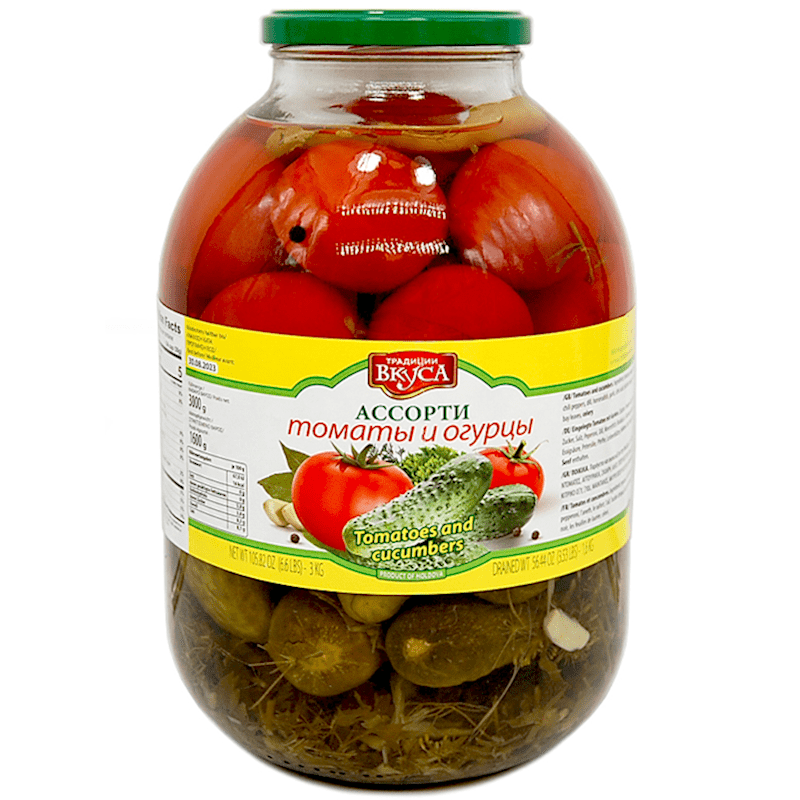 TRADICII VKUSA KOSHER VEGETABLES ASSORTY, MOLDOVA, 3.2L