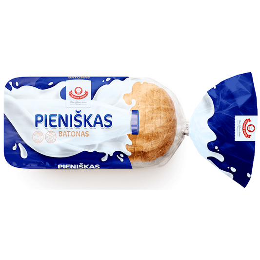 VILNIAUS DUONA BREAD WHEAT (SLICED), 330G PIENISKAS