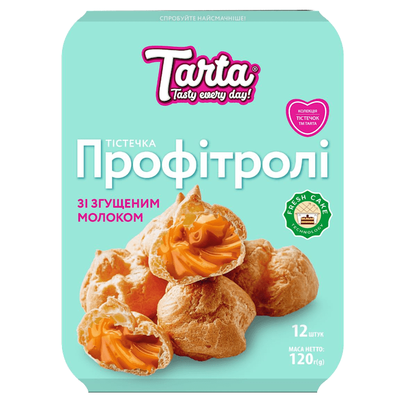 TARTA PROFITROLES W/CONDENSED MILK 120G