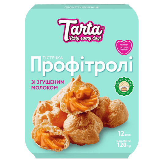 TARTA PROFITROLES W/CONDENSED MILK 120G