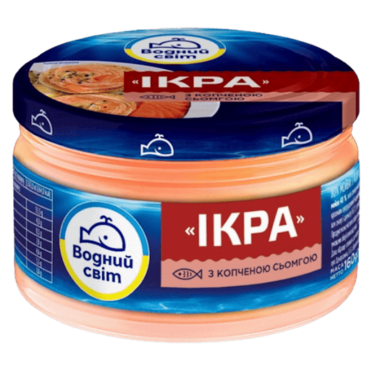 VODNIY SVIT SPREAD CAPELIN CAVIAR W. SMOKED SALMON 160GR