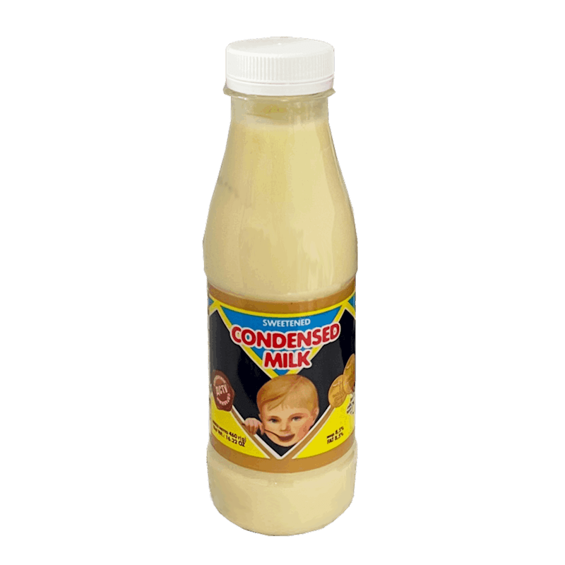 CONDENSED MILK BOTTLE 460G PERVOMAISKIY