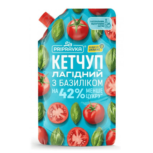 PRIPRAVKA KETCHUP LAGIDNIY W/BASIL DOY PACK 400 GR