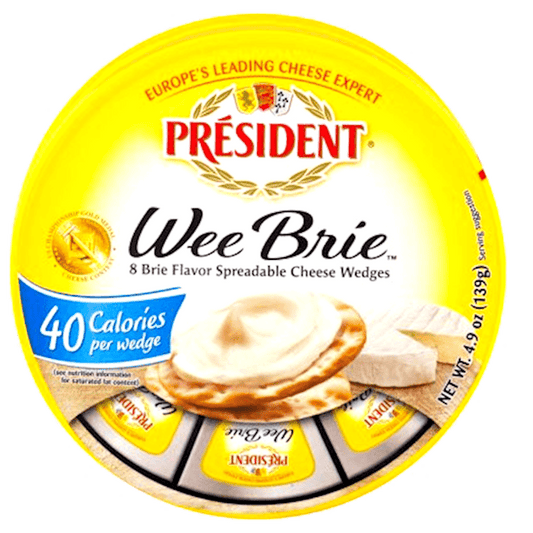 PRESIDENT BRIE CHEESE WEDGE, USA,  5OZ