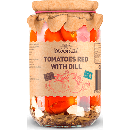 Dworek Marinated Tomatoes w dill 900g