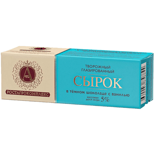 A.ROSTAGROKOMPLEKS CHEESE BAR VANILA IN DARK CHOCOLATE 5% 50G