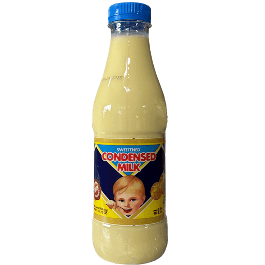 CONDENSED MILK BOTTLE 900G PERVOMAISKIY