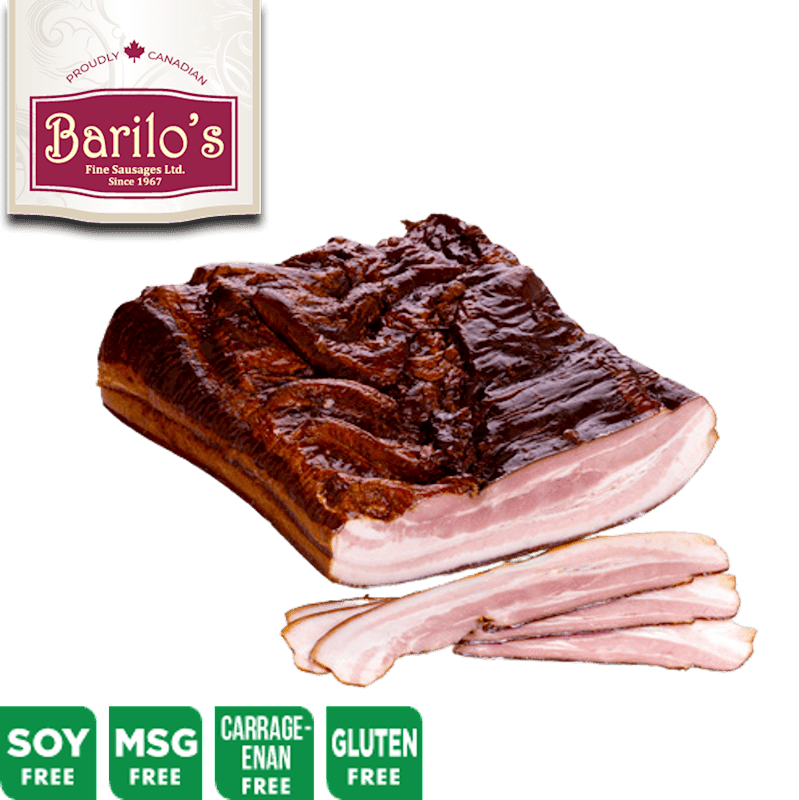 Deli Meat Smoked BACON DOUBLE by lb BARILO'S IFD Market