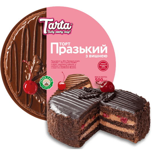 TARTA CAKE  PRAGA WITH CHERRY  500G