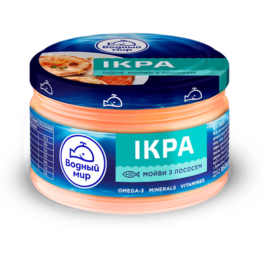 VODNIY SVIT SPREAD CAPELIN CAVIAR W/SALMON GLASS 160GR