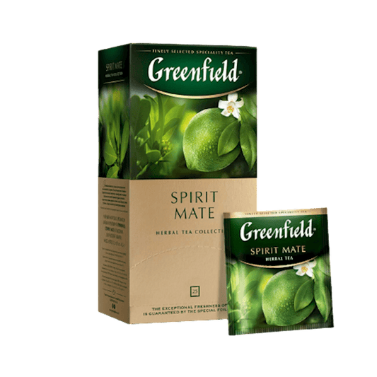 TEA HERBAL MATE SPIRIT (25X1.5GR) GREENFIELD