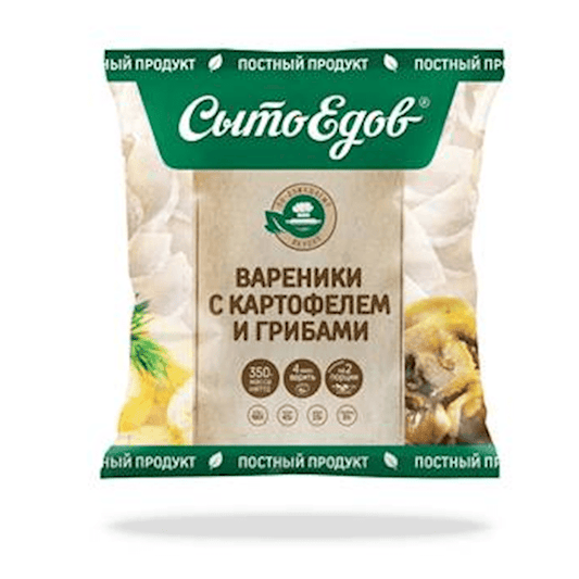 Vareniki with Potato/mushrooms 350gr Sitoedov