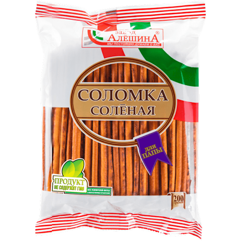 Bread Sticks 'Solomka' Aleshinow/Salt 200 gr