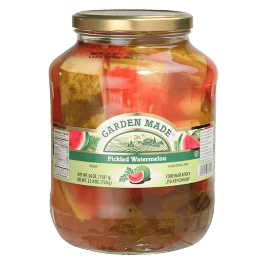 GARDEN MADE WATERMELON PICKLED 56 OZ  BULGARIA