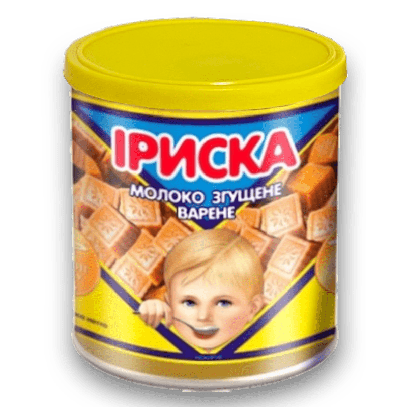 BOILED CONDENSED MILK "IRISKA" 370GR PERVOMAISKIY