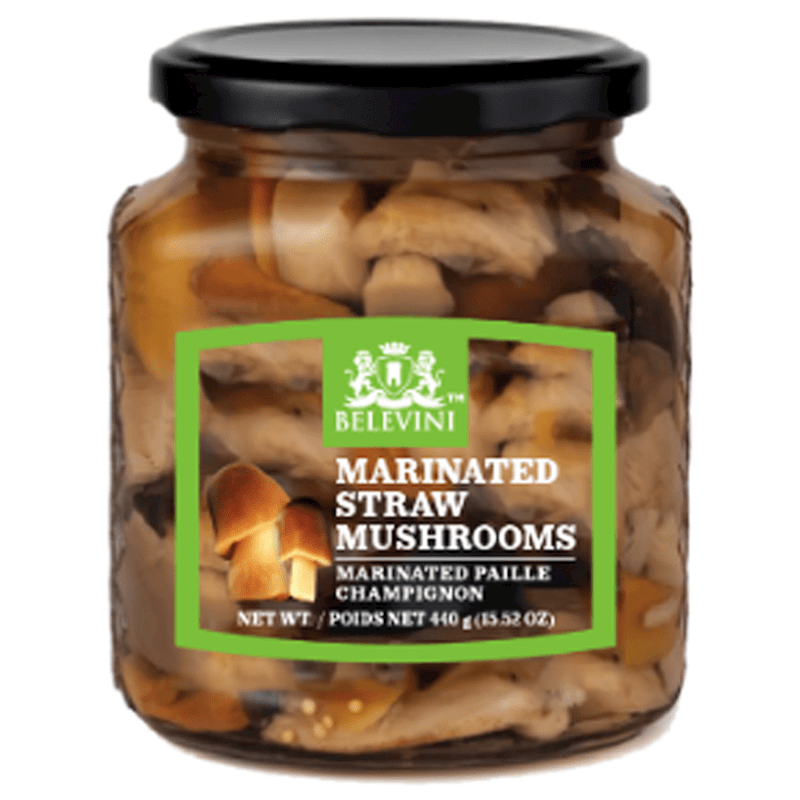 BELEVINI MARINATED STRAW MUSHROOMS 440G