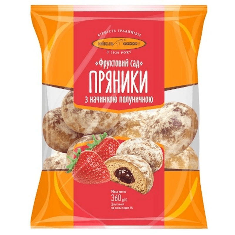 Pryaniki Fruktovyi Sad Strawberry 360 gr