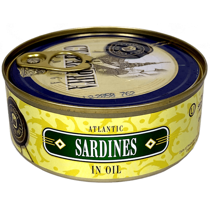 OLD RIGA Kosher Atlantic Sardines in Oil E/O, Latvia,  240g