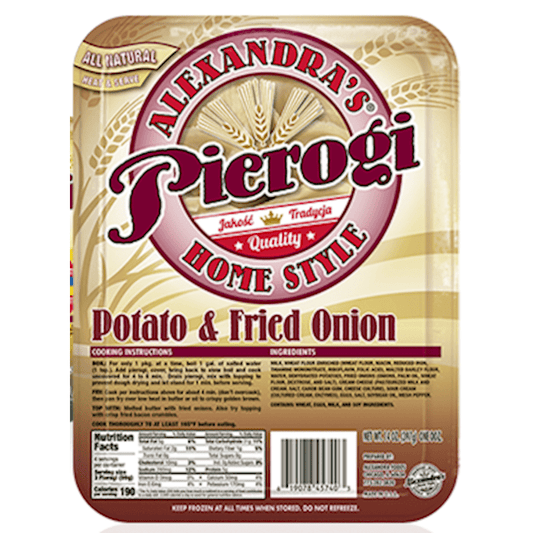 Pierogi with Potato & Fried Onions 14 OZ