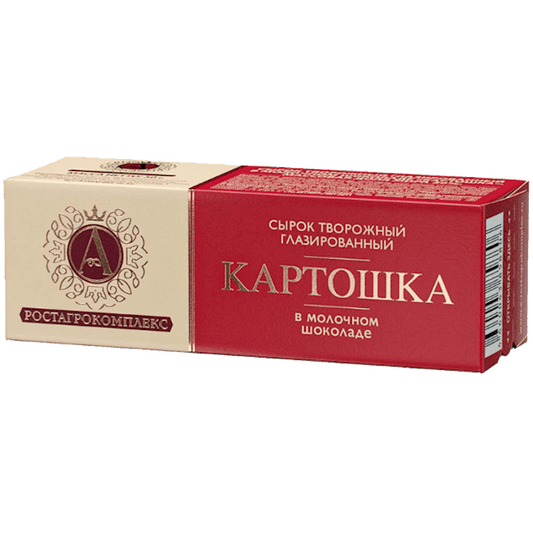 A.ROSTAGROKOMPLEKS CHEESE BAR KARTOSHKA IN MILK CHOCOLATE 20% 50G