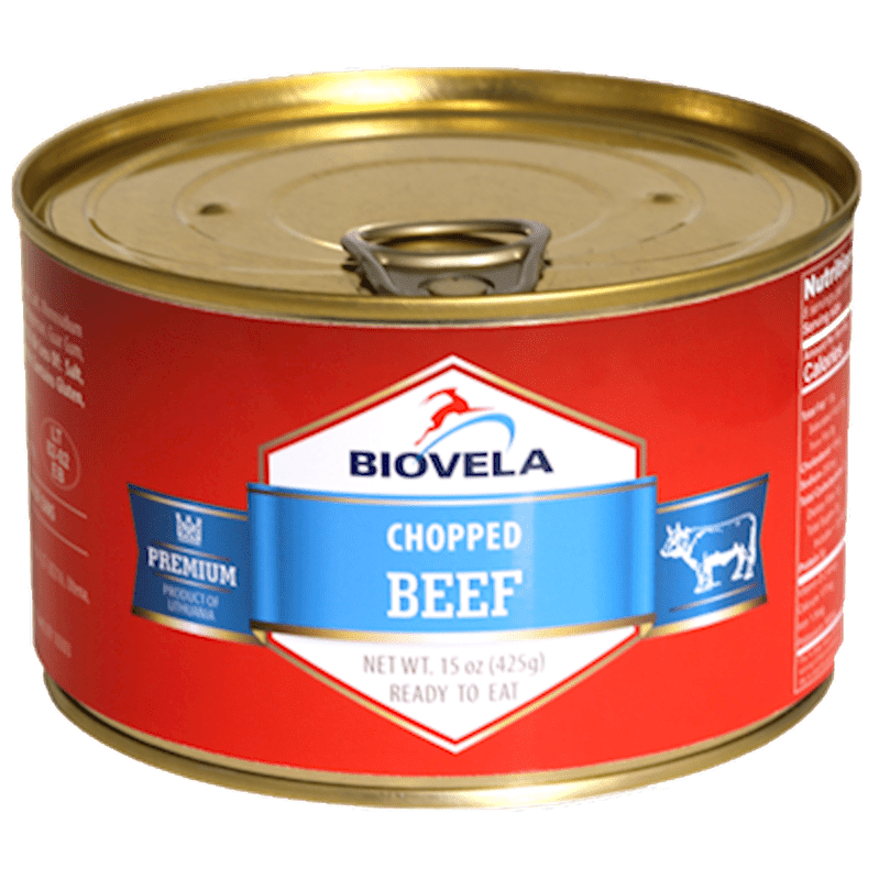 BIOVELA CHOPPED BEEF  425 GR