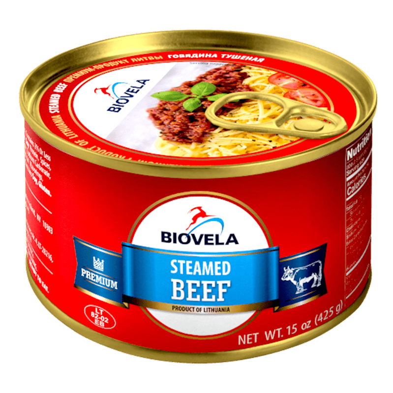 BIOVELA STEAMED BEEF 425 GR