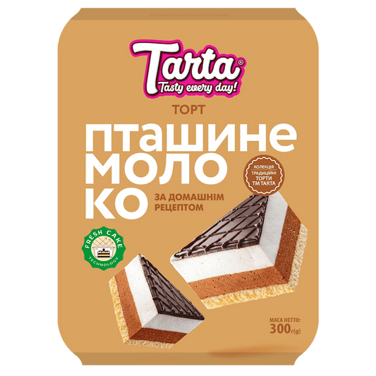 TARTA CAKE  BIRD'S MILK  PTASHINE MOLOKO 300G