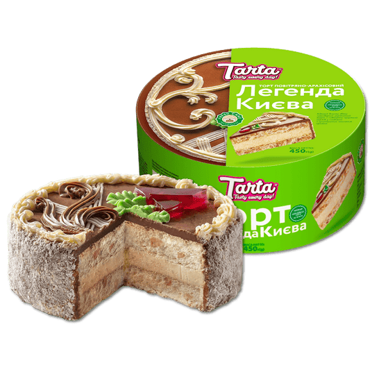 TARTA CAKE  LEGENDS OF KIEV  W/NUTS 450G