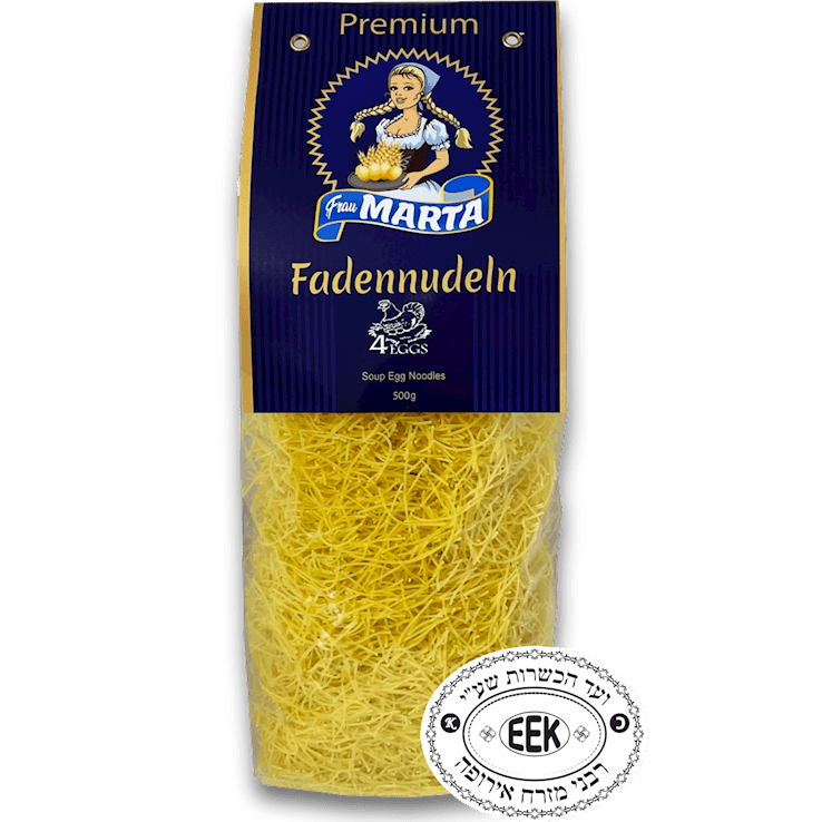 EXTRA FINE EGG SOUP NOODLES FADENNUDELN, 500G, FRAU MARTA