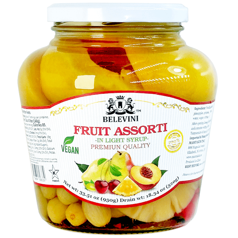 FRUIT ASSORTI IN LIGHT SYRUP 33.51OZ (950G)