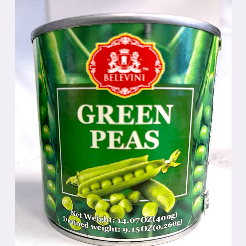GREEN PEAS BELEVINI CANNED 400GR.