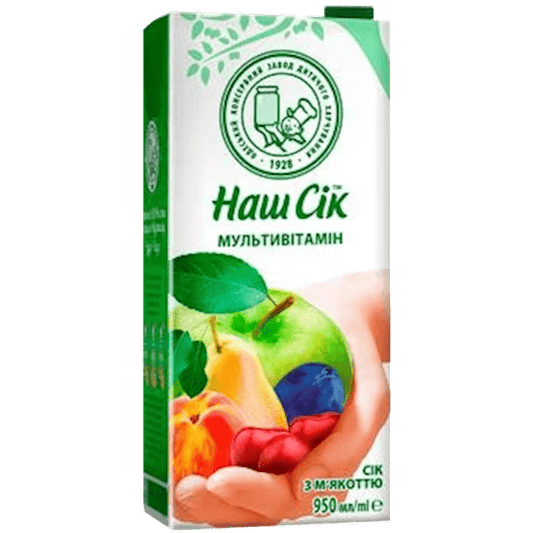 NASH SOK JUICE MULTIVITAMIN, UKRAINE, 0.95L