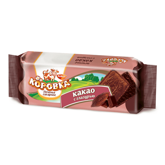 KOROVKA COOKIES W/COCOA GLAZED 115GR.