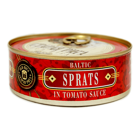 KOSHER BALTIC SPRATS IN TOMATO SAUSACE 240 GR OLD RIGA