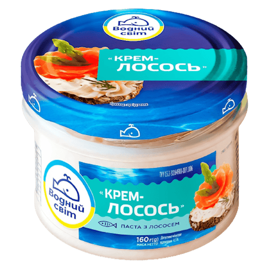 VODNIY SVIT MOUSSE SALMON FRENCH STYLE GLASS 160GR