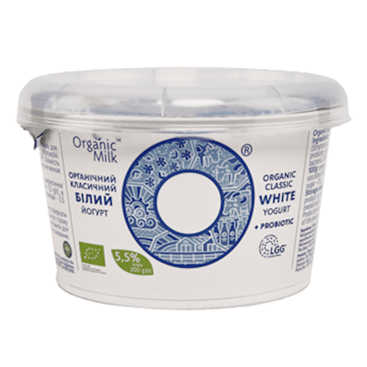 ORGANIC YOGURT 5.5 % 200 GR "ORGANIC MILK" UKRAINE