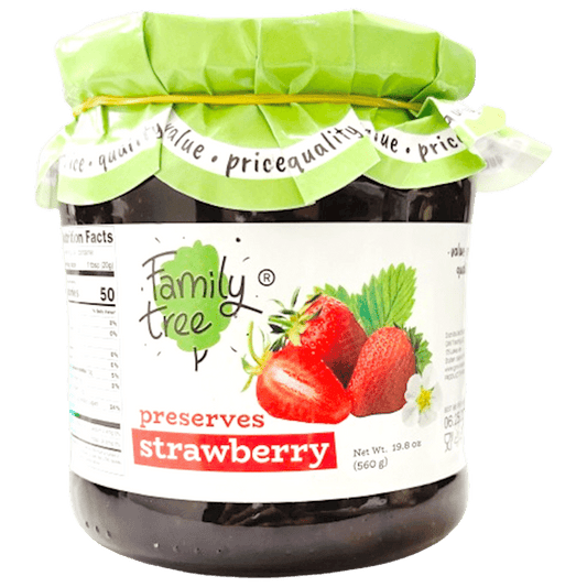 PRESERVES STRAWBERRY 560GR FAMILY TREE