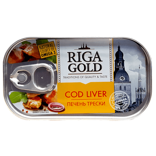 RIGA GOLD COD LIVER IN OIL, ICELAND, 121G