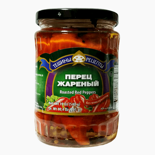 SALAD PEPPERS RED ROASTED 580 ML TESCHINE RECEPTY